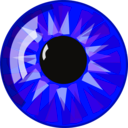 download Blue Eye clipart image with 45 hue color