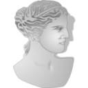 download Venus De Milo Portrait clipart image with 180 hue color