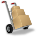 download Hand Truck clipart image with 0 hue color