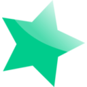 download Blue Star clipart image with 315 hue color