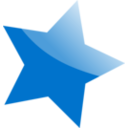 download Blue Star clipart image with 0 hue color