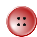 download Red Shirt Button clipart image with 0 hue color
