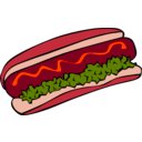 download Fast Food Lunch Dinner Hot Dog clipart image with 315 hue color