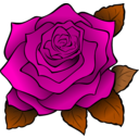 download Rosa Rose clipart image with 315 hue color