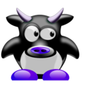 download Tux Vache V1 1 clipart image with 225 hue color