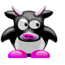 download Tux Vache V1 1 clipart image with 270 hue color