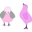 download Chickens 001 Figure Color clipart image with 270 hue color
