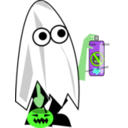 download Ghost Trick Or Treater clipart image with 90 hue color