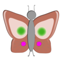 download Mariposa Butterfly clipart image with 180 hue color