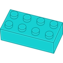 download Green Lego Brick clipart image with 90 hue color