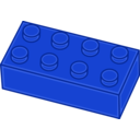 download Green Lego Brick clipart image with 135 hue color