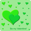 download Be My Valentine clipart image with 135 hue color