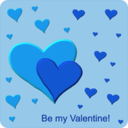 download Be My Valentine clipart image with 225 hue color