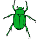 download Chafer Bug clipart image with 90 hue color