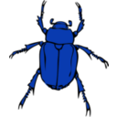 download Chafer Bug clipart image with 180 hue color