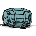 download Large Barrel clipart image with 135 hue color