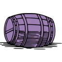 download Large Barrel clipart image with 225 hue color