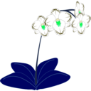 download Orchid clipart image with 90 hue color