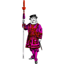 download Yeoman Of The Guard clipart image with 315 hue color