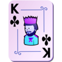 download Ornamental Deck King Of Clubs clipart image with 225 hue color