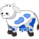 download Colour Cow 3 clipart image with 180 hue color
