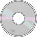 download More Obviously Damaged Compact Disc clipart image with 0 hue color
