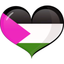 download Palestine Heart Flag clipart image with 315 hue color