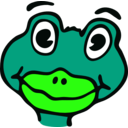 download Drawn Frog clipart image with 45 hue color