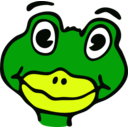 download Drawn Frog clipart image with 0 hue color
