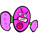 download Angry Cute clipart image with 270 hue color