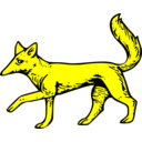 download Fox Passant clipart image with 0 hue color