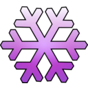 download Snowflake clipart image with 90 hue color