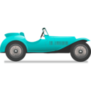download Vintage Race Car clipart image with 180 hue color