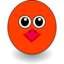 download Funny Chick Face Cartoon clipart image with 315 hue color