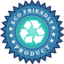 download Ecology Friendly Product Sticker clipart image with 90 hue color