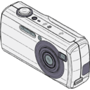 download Digital Camera clipart image with 45 hue color