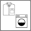 download Hotel Icon Has Laundry Service clipart image with 90 hue color