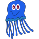 download Yellow Jellyfish clipart image with 180 hue color