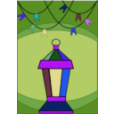 download Ramadan Lamp clipart image with 225 hue color