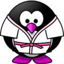 download Judo Penguin clipart image with 270 hue color