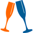 download Champagne Glass clipart image with 0 hue color