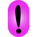 download Exclamation Mark Icon clipart image with 270 hue color