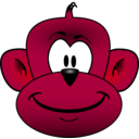 download Monkey Head clipart image with 315 hue color