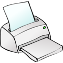 download Inkjet Printer clipart image with 0 hue color