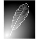 download Feather clipart image with 270 hue color
