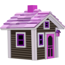 download Cottage clipart image with 270 hue color