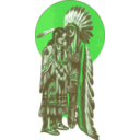download Native American Couple clipart image with 135 hue color