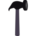 download Hammer 1 clipart image with 0 hue color