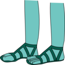 download Feet In Sandals clipart image with 135 hue color