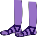 download Feet In Sandals clipart image with 225 hue color